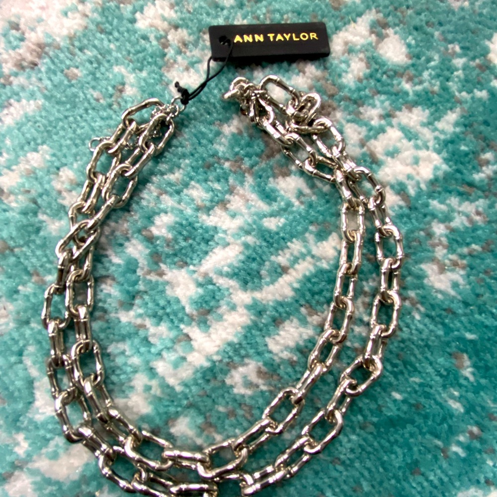 New silver Ann Taylor necklace